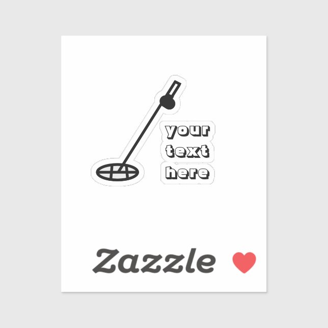 détecteur de métal Sticker bleu (Feuille)