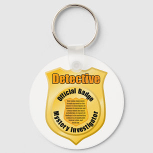 Detective Badge Keychain