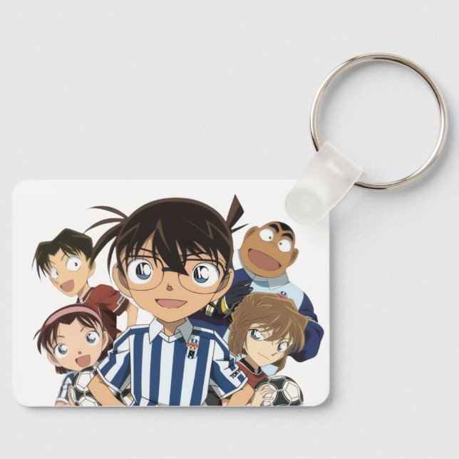 Detective Boys Square Card | 少年探偵団 Keychain (Front)