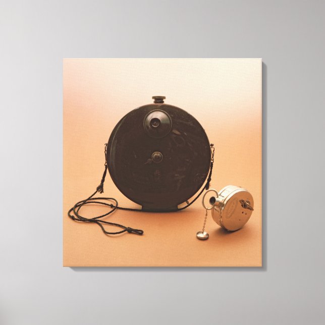 Detective cameras canvas print (Front)