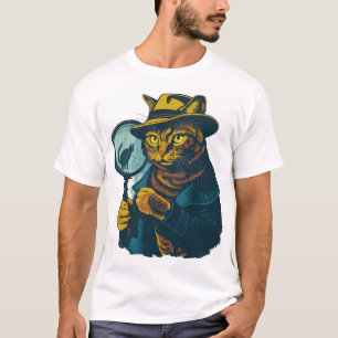 Detective Cat Mystery T-Shirt