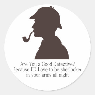 Detective Classic Round Sticker