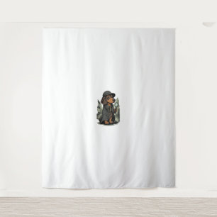 Detective Dachshund – Mystery Solving Dog Tapestry