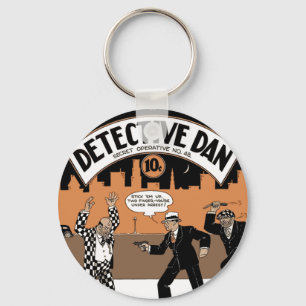 Detective Dan, A Story in Cartoons Keychain