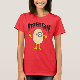Detective Egghead Text T-Shirt