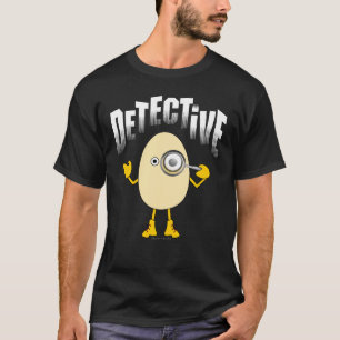 Detective Egghead Text T-Shirt