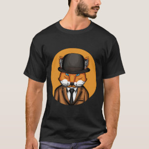 Detective Fox Artistics Graphic Print On Demand T-Shirt