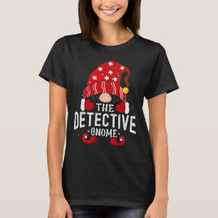Detective Gnome Matching Christmas Pjs For Family T-Shirt
