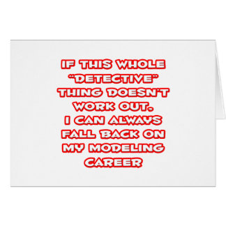 Detective Humour ... Modelling Career
