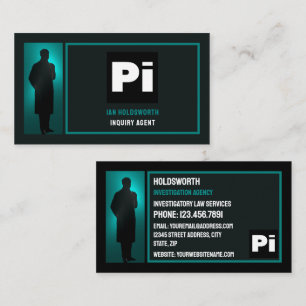 Detective Logo, Private Detective Investigator Business Card