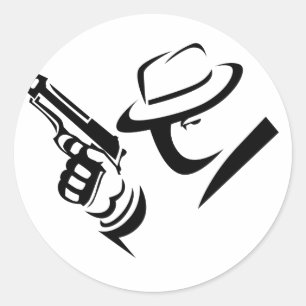 Detective Mobster Sticker