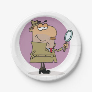 Detective Paper Plate