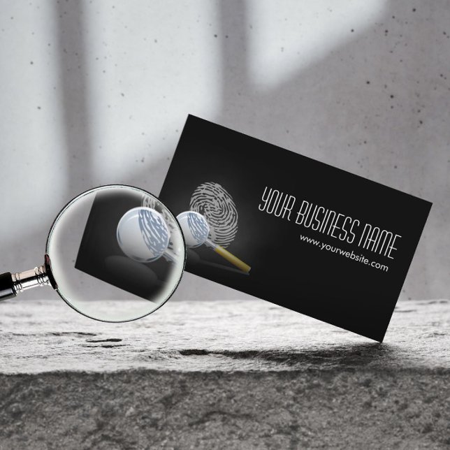 Detective Professional Fingerprint Business Card (Creator Uploaded)