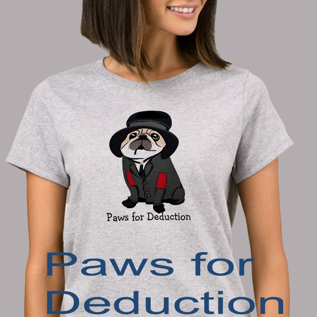 Detective Sherlock Pug Dog Lover Hobo  T-Shirt (Creator Uploaded)