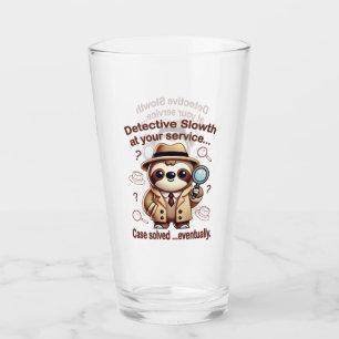 "Detective Sloth" Sloth Private Eye Glass