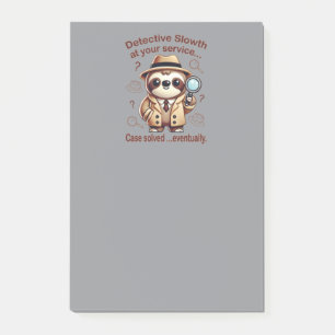 "Detective Sloth" Sloth Private Eye Post-it Notes