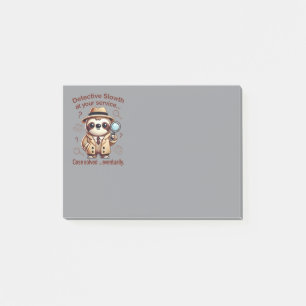 "Detective Sloth" Sloth Private Eye Post-it Notes