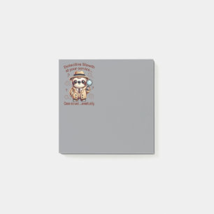 "Detective Sloth" Sloth Private Eye Post-it Notes