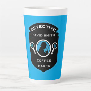 Detective-Themed Funny Gift Latte Mug