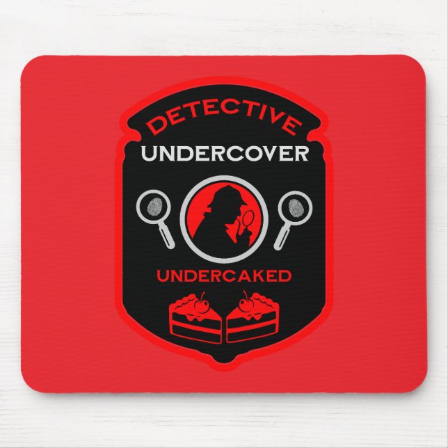 Detective-Themed Funny Gift Mouse Pad (Front)