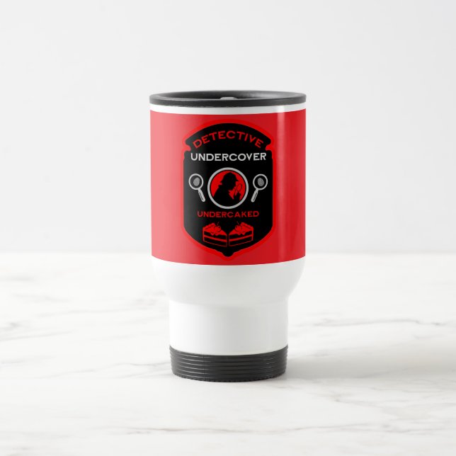 Detective-Themed Funny Gift Travel Mug (Center)