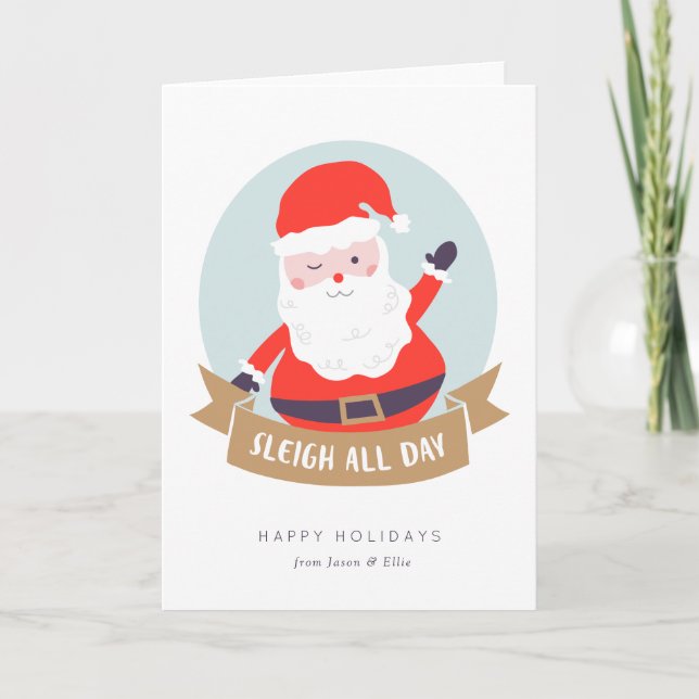 Détendez-vous toute la journée Carte Noël (Devant)