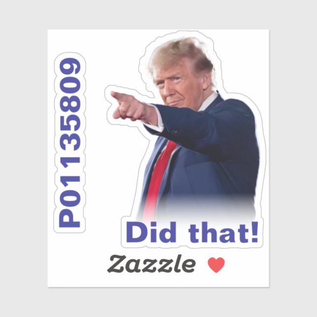 Détenu P01135809 L'a fait! autocollants (Feuille)