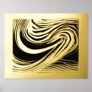 Deteriorating Swirl N°2 Foil Prints