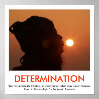 DÉTERMINATION affiche de motivation