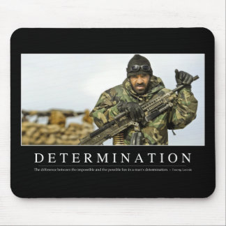Determination: Inspirational Quote Mouse Pad