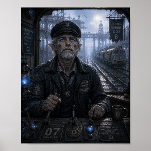 Determination / Train Driver / Endless Railway Poster (Front)