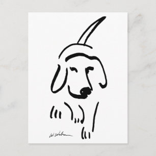 Determined Beagle Postcard