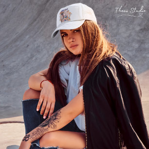 Determined Diva Vintage Retro 80s Womens Day Trucker Hat