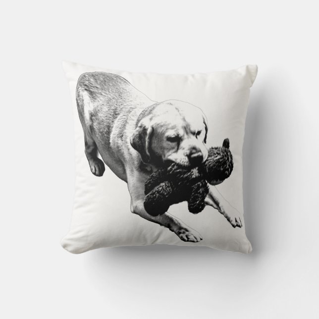 Determined Pause Throw Pillow (Front)