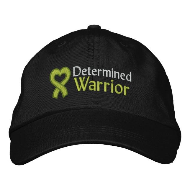 Determined Warrior - Lymphoma Embroidered Hat (Front)