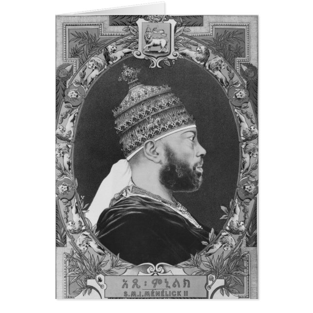 d'Éthiopie, Menelik II (Devant)