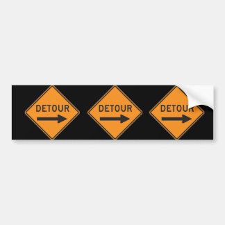 Detour Bumper Sticker 3-Pack