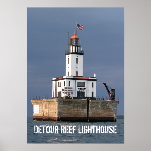 DeTour Reef Lighthouse Poster (Front)