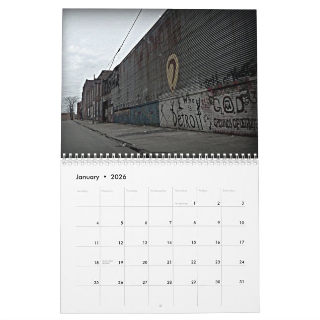 Detroit 2014 Calendar (Jan 2026)