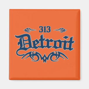 Detroit 313 magnet