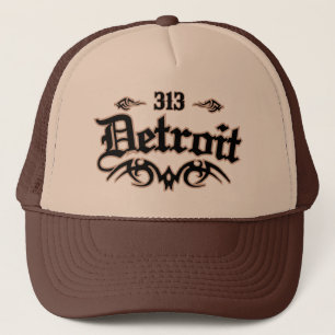 Detroit 313 trucker hat