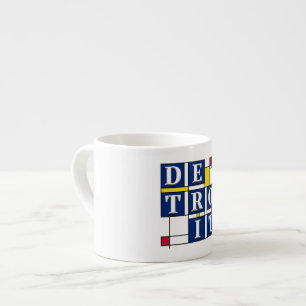 Detroit Abstract Design Espresso Cup