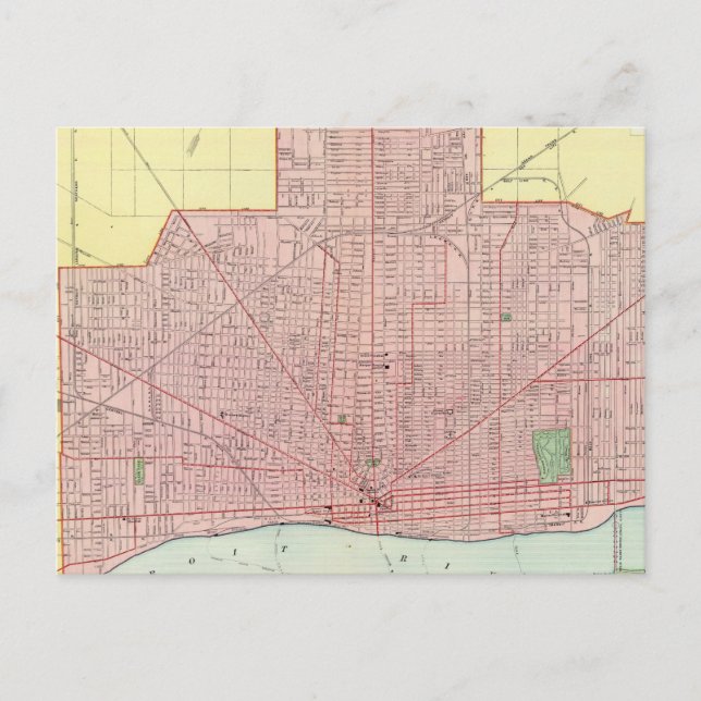 Detroit and Vicinity Postcard (Front)