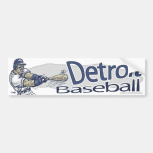 Detroit Baseball Bumpersticker Bumper Sticker