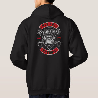 Detroit Biker Motorcycle Chopper Gorilla Hoodie