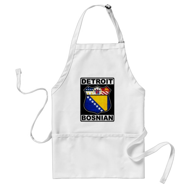 Detroit Bosnian American Apron (Front)