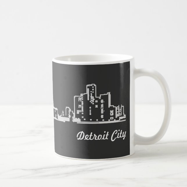 Detroit City Coffee Mug (Right)