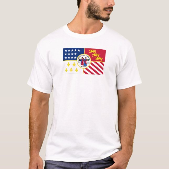 Detroit city flag T-Shirt (Front)