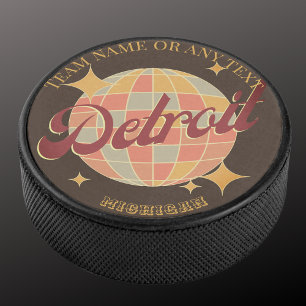 Detroit City Michigan ice hockey Hockey Puck