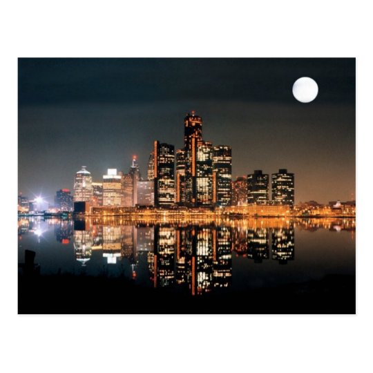 Detroit City Postcard